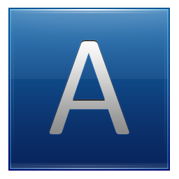 Letter A blue Vector Icons free download in SVG, PNG Format